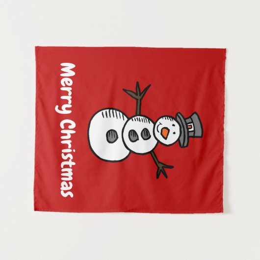 Snowman Wandteppich (Vorderseite (Horizontal))