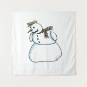 Snowman-Wandteppiche Wandteppich (Vorderseite)