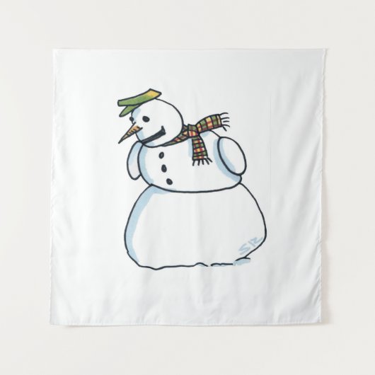 Snowman-Wandteppiche Wandteppich (Vorderseite)