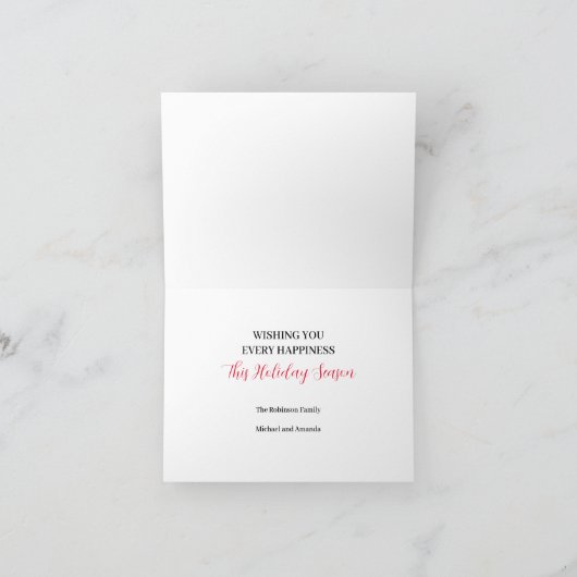 Snowman Watercolor Karte (Innenseite)