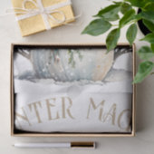 Snowman Watercolor Winter Weihnachten Seidenpapier (Geschenk)