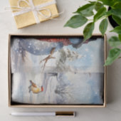 Snowman Watercolor Winter Weihnachten Seidenpapier (Geschenk)