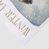 Snowman Watercolor Winter Weihnachten Seidenpapier (Detail)