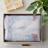 Snowman Watercolor Winter Weihnachten Seidenpapier (Geschenk)