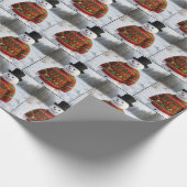 Snowman Wearing an Christmas Ugly Sweater Geschenkpapier (Ecke)