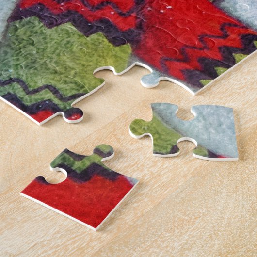 Snowman Wearing Scarf Puzzle (Seite)