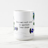 Snowman Weight Lifting Kaffeetasse (Mittel)