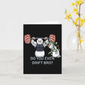 Snowman Weightfting Bodybuilding Funny Workout Karte (Gelbe Blume)