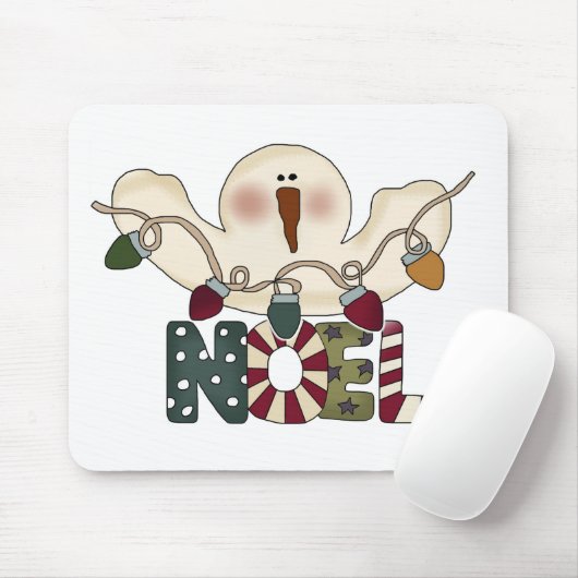 Snowman-Weihnachten Mousepad (Mit Mouse)