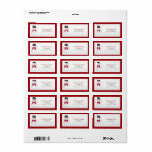 Snowman - Weihnachts-Adressetiketten Adressaufkleber (Vorne)