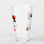 Snowman Weihnachts-Cartoon Glas (Links)