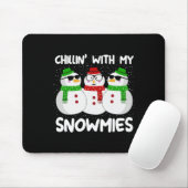Snowman Weihnachts-Chillin mit meinen Snowmies Ugl Mousepad (Mit Mouse)