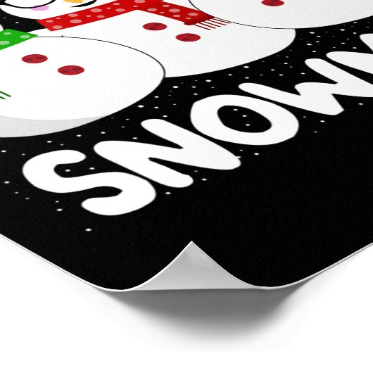 Snowman Weihnachts-Chillin mit meinen Snowmies Ugl Poster (Ecke)
