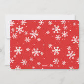 Snowman Weihnachts-Fotokarte Feiertagskarte (Rückseite)