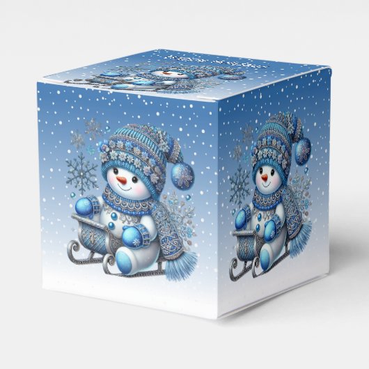 Snowman Weihnachts-Geschenkboxen Geschenkschachtel (Vorderseite)