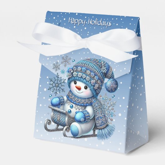 Snowman Weihnachts-Geschenkboxen Geschenkschachtel (Vorderseite)