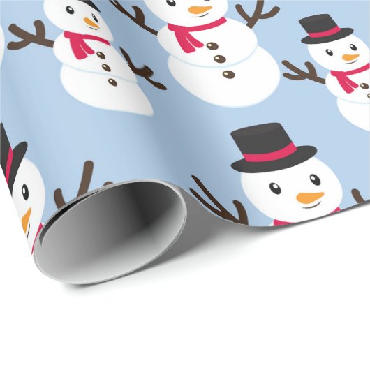 Snowman Weihnachts-Geschenkpapier Roll of Geschenkpapier (Rolleneckpunkt)