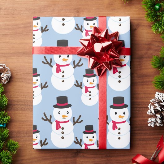 Snowman Weihnachts-Geschenkpapier Roll of Geschenkpapier
