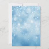 Snowman Weihnachts-Party Einladung (Rückseite)