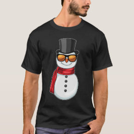 Snowman Weihnachts-Sonnenbrille T-Shirt