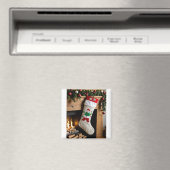 Snowman Weihnachts-Strumpf Magnet (In Situ (Geschirrspüler))