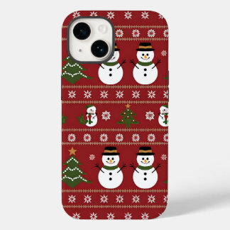 Snowman Weihnachts-T-Shirt Urlaub Winter Sweatstil Case-Mate iPhone 14 Hülle