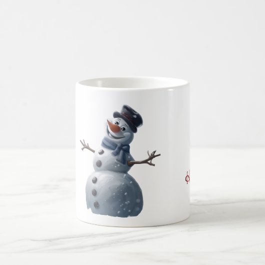Snowman Weihnachts-Tasse Kaffeetasse (Mittel)