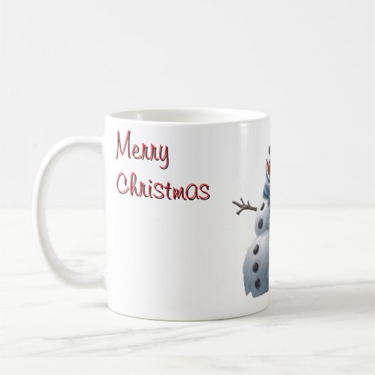 Snowman Weihnachts-Tasse Kaffeetasse (Links)