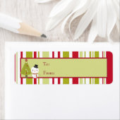 Snowman Weihnachtsbaum-Geschenk Tag Labels (Insitu)
