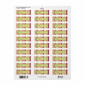 Snowman Weihnachtsbaum-Geschenk Tag Labels (Vorne)