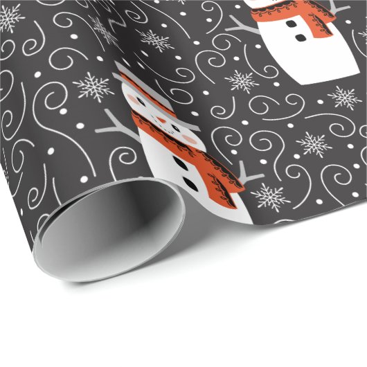 Snowman Weihnachtsbuch Geschenkpapier (Rolleneckpunkt)