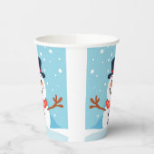 Snowman Weihnachtsfeier Papier Becher (Links)