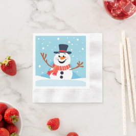 Snowman Weihnachtsfeier Papier Napkin Serviette