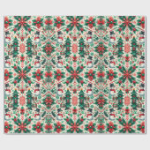 Snowman Weihnachtsfeiertag Geschenkpapier (Flach)