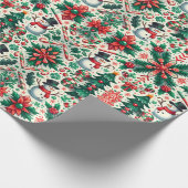 Snowman Weihnachtsfeiertag Geschenkpapier (Ecke)