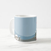 Snowman Weihnachtsfeiertag Tasse (Vorderseite Links)