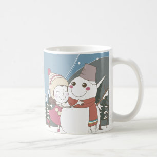 Snowman Weihnachtsfeiertag Tasse