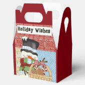 Snowman Weihnachtsfeiertage-Geschenkboxen Geschenkschachtel (Geöffnet)