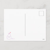 Snowman Weihnachtsferien Postkarte (Rückseite)