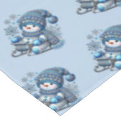 Snowman Weihnachtsfest Weihnachten Weihnachten Tischdecke (Schrägansicht)