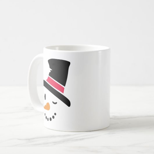 Snowman-Weihnachtskaffee-Tasse Kaffeetasse (Vorderseite Links)