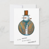 Snowman Weihnachtskarte (Vorderseite)