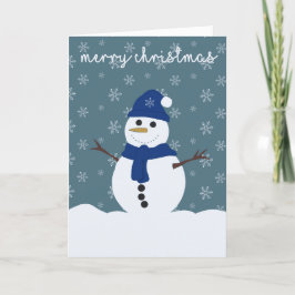 Snowman Weihnachtskarte Dankeskarte
