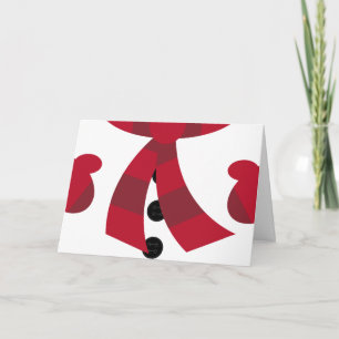 Snowman Weihnachtskarte Feiertagskarte