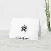 Snowman Weihnachtskarte Feiertagskarte (Rückseite)