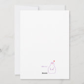 Snowman Weihnachtskarte Feiertagskarte (Rückseite)