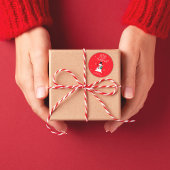 Snowman Weihnachtskleber: Personalisierte Freude Runder Aufkleber