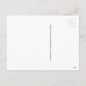 Snowman - Weihnachtspostkarte Feiertagspostkarte (Rückseite)