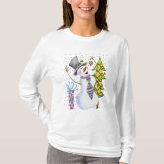 Snowman-Weihnachtspullover - niedlicher Snowman T-Shirt