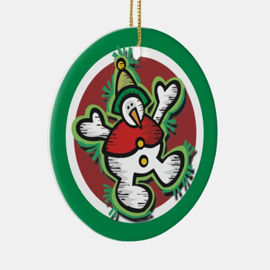 Snowman Weihnachtsschmuck (Rechts)